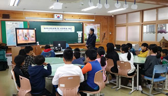 대의초등학교 학생 대상 민주시민 교육 및 사전투표 체험 실시