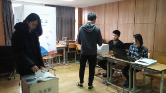 새내기 유권자 대상 모의투표체험 실시(사천곤양고)