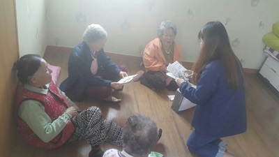 남해군 관내 경로당 2017. 5. 9. 실시 제19대 대통령선거 홍보 및 안내
