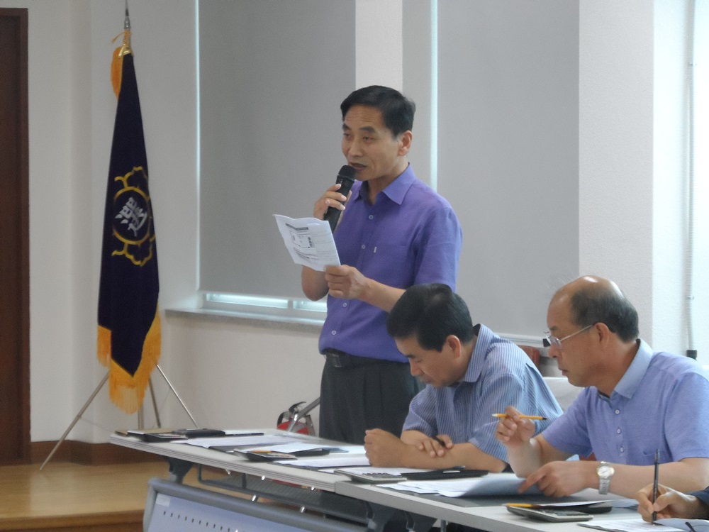 심사위원장의 인사말씀 및 심사기준 설명