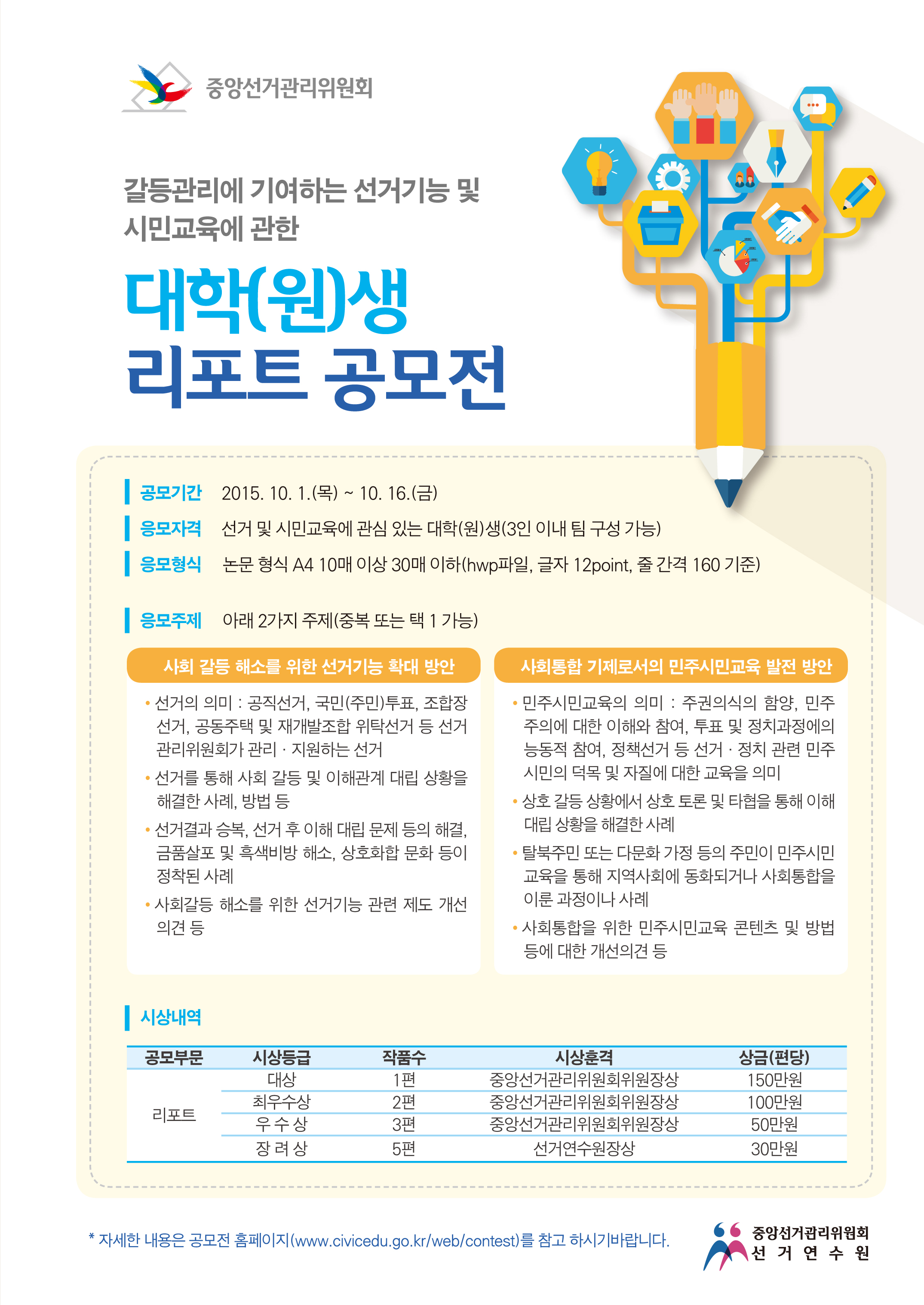 대학(원)생 리포트 공모전 안내
